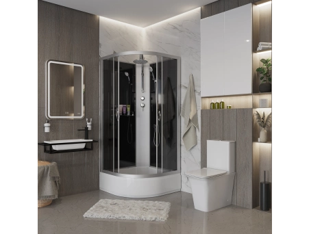 Душевая кабина Niagara Classic NG-3501-14BKT 90x90 со средним поддоном, тонированным стеклом 35011434BKT - фото 3