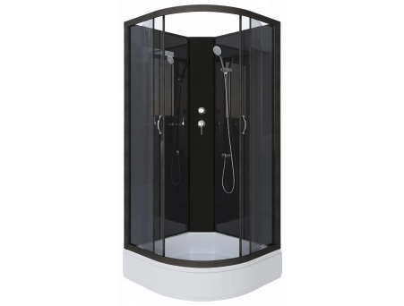 Душевая кабина Niagara Classic NG-6501-14BK 90x90 со средним поддоном, тонированным стеклом 65011434BK