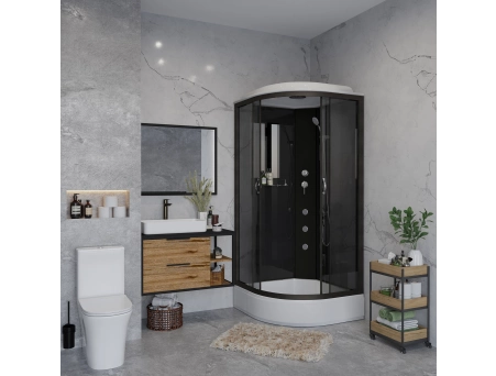 Душевая кабина Niagara Classic NG-6501-14G 90x90 со средним поддоном, тонированным стеклом 65011434G - фото 3