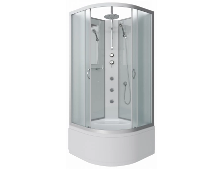 Душевая кабина Niagara Classic NG-2307-14BKTG 80x80 с высоким поддоном, матовым стеклом 23071424BKTG