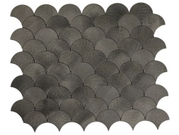 Мозаика самоклеящаяся Kraftte AS002-B1 чешуя, 289x244 мм, графит