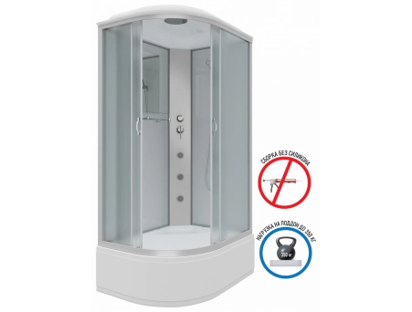 Душевая кабина Niagara Classic NG-2310-14RG 120x80 с высоким поддоном, матовым стеклом 23101424RG - фото 2