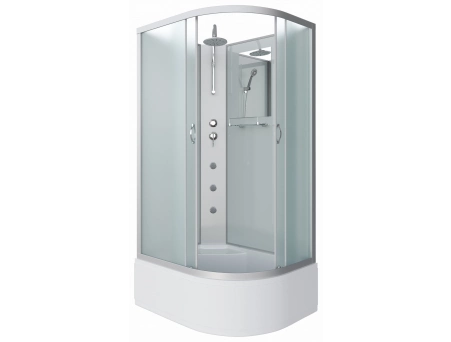 Душевая кабина Niagara Classic NG-2310-14LBKTG 120x80 с высоким поддоном, матовым стеклом 23101424LBKTG