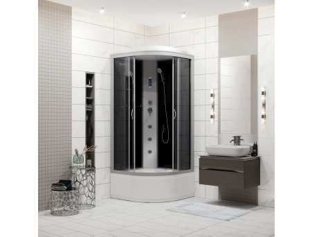 Душевая кабина Niagara Classic NG-2508-14F 90x90 с высоким поддоном, тонированным стеклом 25081434F - фото 3