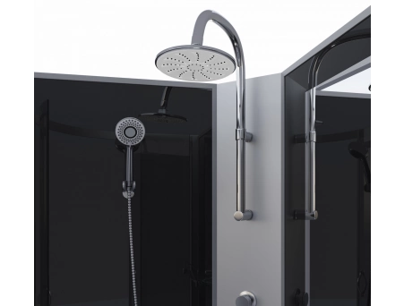 Душевая кабина Niagara Classic NG-2508-14BKTG 90x90 с высоким поддоном, тонированным стеклом 25081434BKTG - фото 4