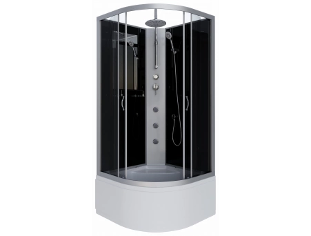 Душевая кабина Niagara Classic NG-2508-14BKTG 90x90 с высоким поддоном, тонированным стеклом 25081434BKTG