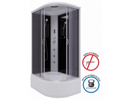 Душевая кабина Niagara Classic NG-2510-14LF 120x80 с высоким поддоном, тонированным стеклом 25101434LF - фото 2