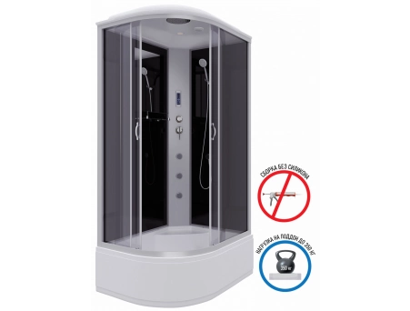 Душевая кабина Niagara Classic NG-2510-14RF 120x80 с высоким поддоном, тонированным стеклом 25101434RF - фото 2