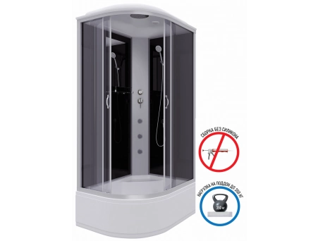 Душевая кабина Niagara Classic NG-2510-14RG 120x80 с высоким поддоном, тонированным стеклом 25101434RG - фото 2