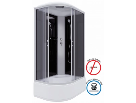 Душевая кабина Niagara Classic NG-2510-14R 120x80 с высоким поддоном, тонированным стеклом 25101434R - фото 2