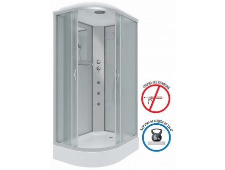 Душевая кабина Niagara Classic NG-3312-14RG 120x80 с низким поддоном, матовым стеклом 33121423RG - фото 2
