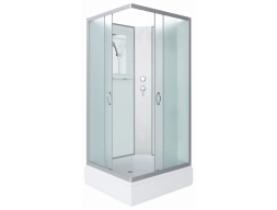 Душевая кабина Niagara Classic NG-33084-14QBK 100x80 средний поддон, матовое стекло