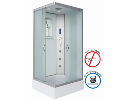 Душевая кабина Niagara Classic NG-33084-14QF 100x80 со средним поддоном, матовым стеклом 330844QF - фото 2