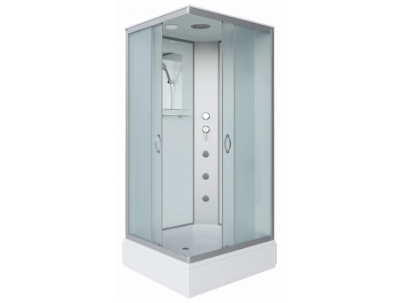 Душевая кабина Niagara Classic NG-33084-14QG 100x80 со средним поддоном, матовым стеклом 330844QG