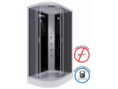 Душевая кабина Niagara Classic NG-3512-14RG 120x80 с низким поддоном, тонированным стеклом 35121433RG - фото 3