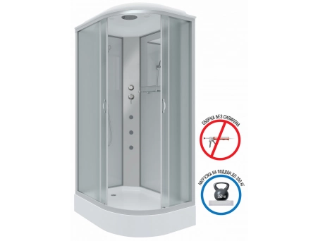 Душевая кабина Niagara Classic NG-3312-14LG 120x80 с низким поддоном, матовым стеклом 33121423LG - фото 2