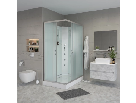 Душевая кабина Niagara Classic NG-43295-14QBKG 120x90 с низким поддоном, матовым стеклом 432953QBKG - фото 3