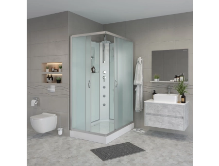 Душевая кабина Niagara Classic NG-43295-14QBKTG 120x90 с низким поддоном, матовым стеклом 432953QBKTG - фото 3