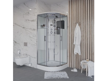 Душевая кабина Niagara Ultra NG-302-01 100x100 с низким поддоном, комбинированным стеклом (прозрачным, матовым) 3020164 - фото 2