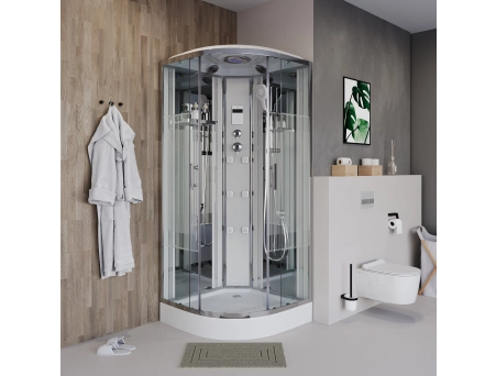 Душевая кабина Niagara Ultra NG-701-01 90x90 с низким поддоном, прозрачным стеклом с рисунком 7010164 - фото 2