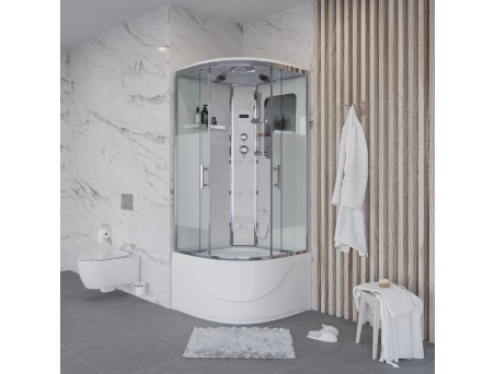 Душевая кабина Niagara Ultra NG-309-01 100x100 с высоким поддоном, комбинированным стеклом (прозрачным, матовым) 3090164 - фото 2
