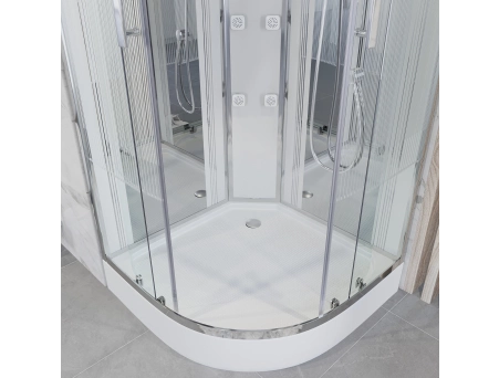 Душевая кабина Niagara Ultra NG-702-01 100x100 с низким поддоном, прозрачным стеклом с рисунком 7020164 - фото 7