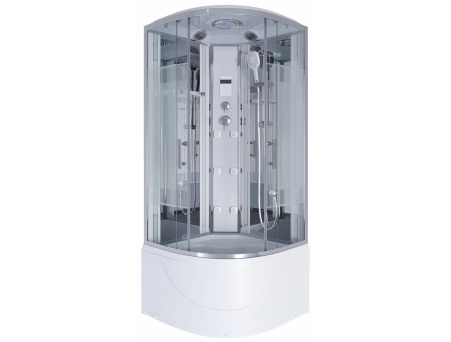 Душевая кабина Niagara Ultra NG-708-01 90x90 с высоким поддоном, прозрачным стеклом с рисунком 7080164