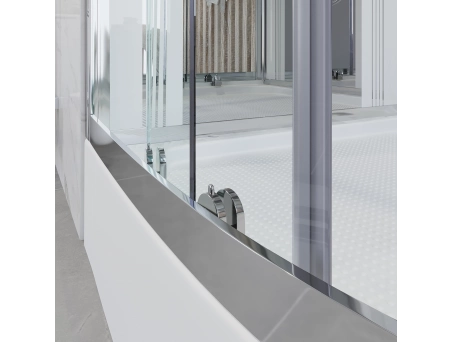Душевая кабина Niagara Ultra NG-709-01 100x100 с высоким поддоном, прозрачным стеклом с рисунком 7090164 - фото 8