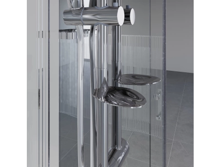 Душевая кабина Niagara Ultra NG-709-01 100x100 с высоким поддоном, прозрачным стеклом с рисунком 7090164 - фото 5