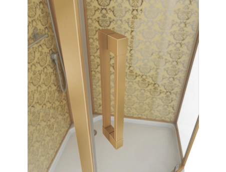 Душевая кабина Niagara Luxe NG-7717GBK 100x100 с низким поддоном, прозрачным стеклом 7717GBK - фото 6
