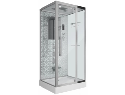 Душевая кабина Niagara Luxe NG-7714W 100x90 низкий поддон, прозрачное стекло
