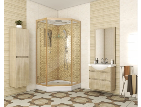 Душевая кабина Niagara Luxe NG-7702DG 100x100 с низким поддоном, прозрачным стеклом 7702DG - фото 2
