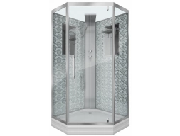 Душевая кабина Niagara Luxe NG-7799WBK 90x90 низкий поддон, прозрачное стекло