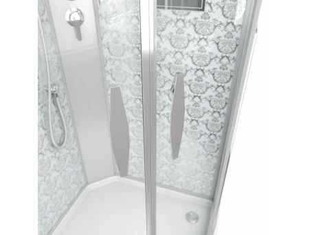 Душевая кабина Niagara Luxe NG-7715WBK 90x90 с низким поддоном, прозрачным стеклом 7715WBK - фото 3