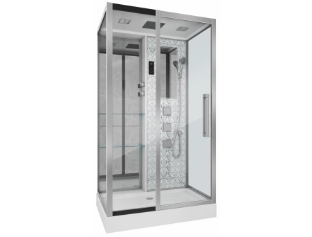 Душевая кабина Niagara Luxe NG-7713WL 82x120 с низким поддоном, прозрачным стеклом 7713WL