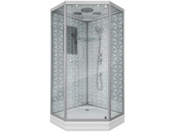 Душевая кабина Niagara Luxe NG-7702DW 100x100 низкий поддон, прозрачное стекло