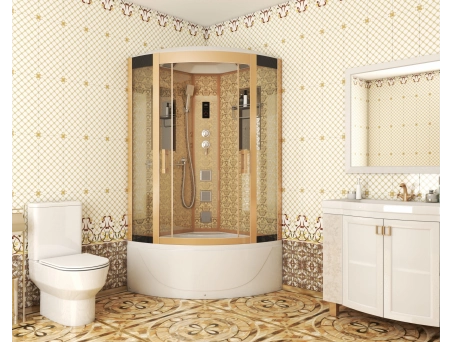 Душевая кабина Niagara Luxe NG-7710G 100x100 с высоким поддоном, прозрачным стеклом 7710G - фото 2