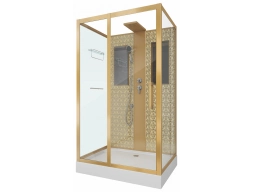 Душевая кабина Niagara Luxe NG-7711GBK 90x120 низкий поддон, прозрачное стекло