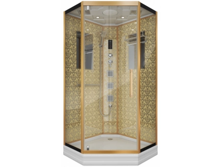 Душевая кабина Niagara Luxe NG-7717G 100x100 с низким поддоном, прозрачным стеклом 7717G