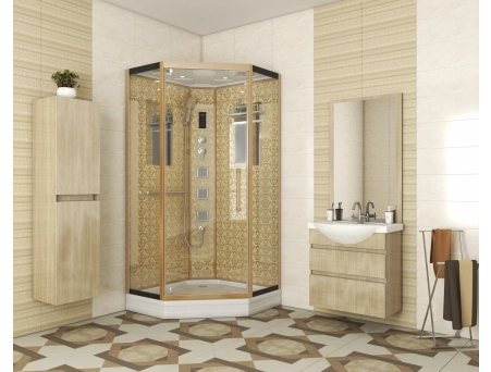 Душевая кабина Niagara Luxe NG-7717G 100x100 с низким поддоном, прозрачным стеклом 7717G - фото 2