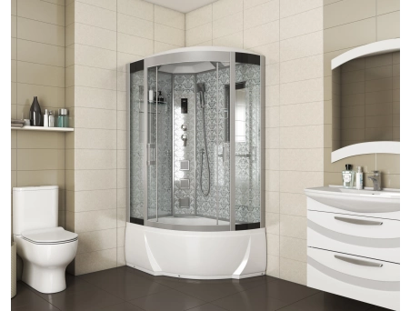 Душевая кабина Niagara Luxe NG-7712WL 80x120 с высоким поддоном, прозрачным стеклом 7712WL - фото 2