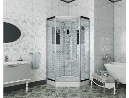 Душевая кабина Niagara Luxe NG-7717W 100x100 с низким поддоном, прозрачным стеклом 7717W - фото 2