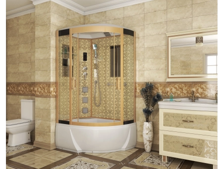 Душевая кабина Niagara Luxe NG-7712GL 80x120 с высоким поддоном, прозрачным стеклом 7712GL - фото 2