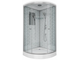 Душевая кабина Niagara Luxe NG-7702W 100x100 низкий поддон, прозрачное стекло