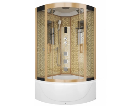 Душевая кабина Niagara Luxe NG-7790G 90x90 с высоким поддоном, прозрачным стеклом 7790G