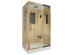 Душевая кабина Niagara Luxe NG-7711GR 90x120 низкий поддон, прозрачное стекло