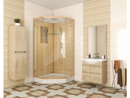 Душевая кабина Niagara Luxe NG-7701DG 90x90 с низким поддоном, прозрачным стеклом 7701DG - фото 2