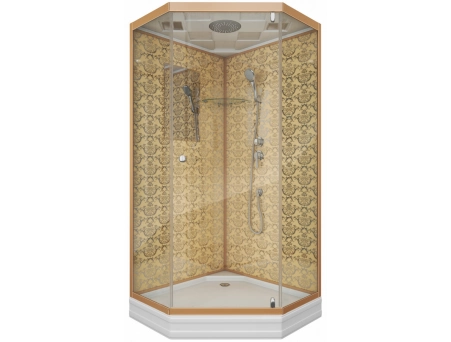 Душевая кабина Niagara Luxe NG-7701DG 90x90 с низким поддоном, прозрачным стеклом 7701DG
