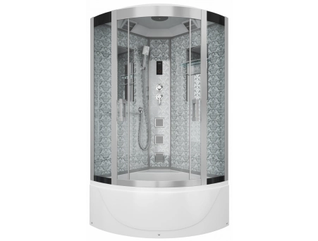 Душевая кабина Niagara Luxe NG-7710W 100x100 с высоким поддоном, прозрачным стеклом 7710W