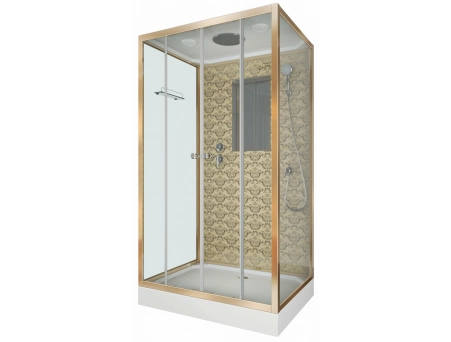 Душевая кабина Niagara Luxe NG-7772QG 120x90 с низким поддоном, прозрачным стеклом 7772QG